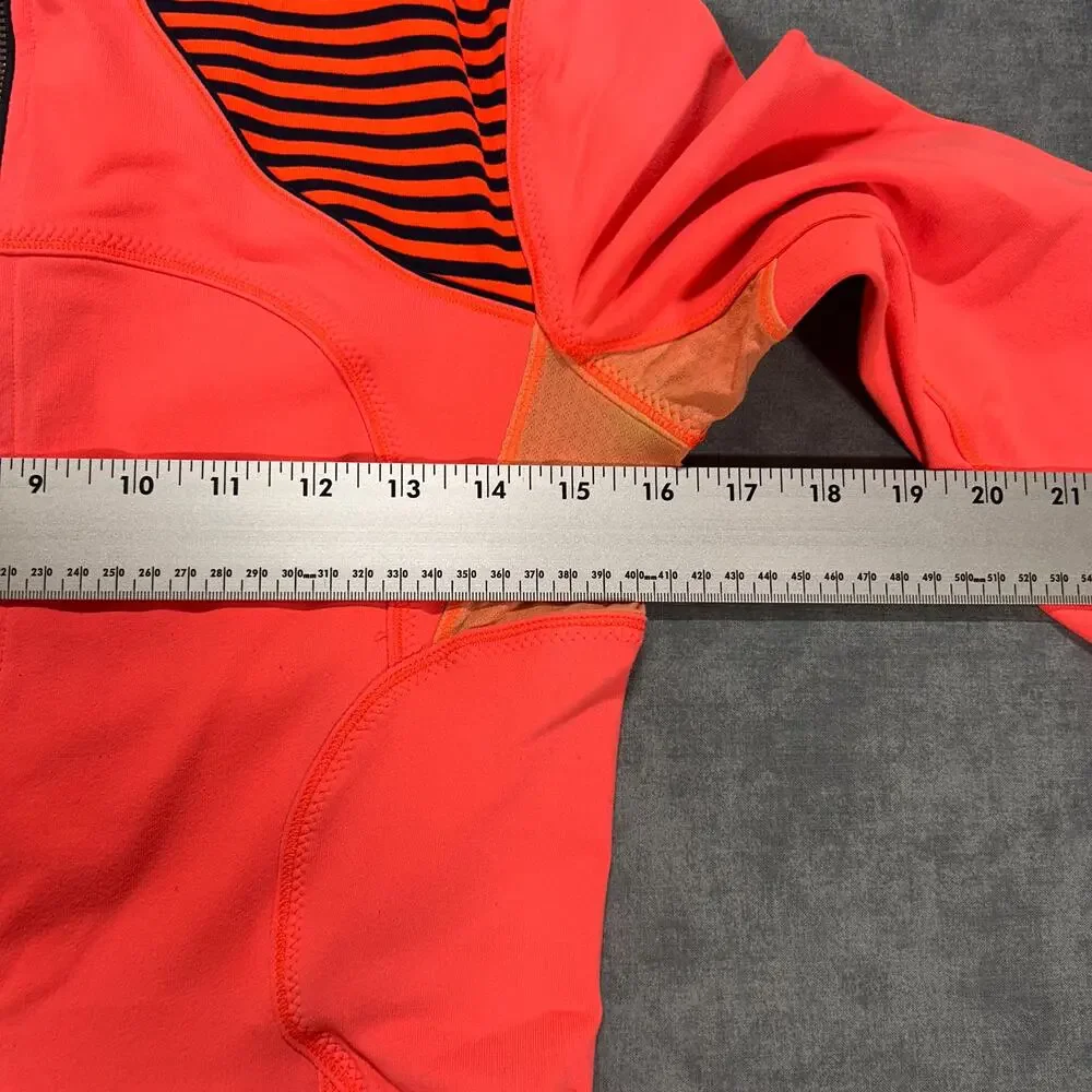 Lululemon Forme Jacket Classic Stripe Light Flare Inkwell Womens 6 Yoga Stretch